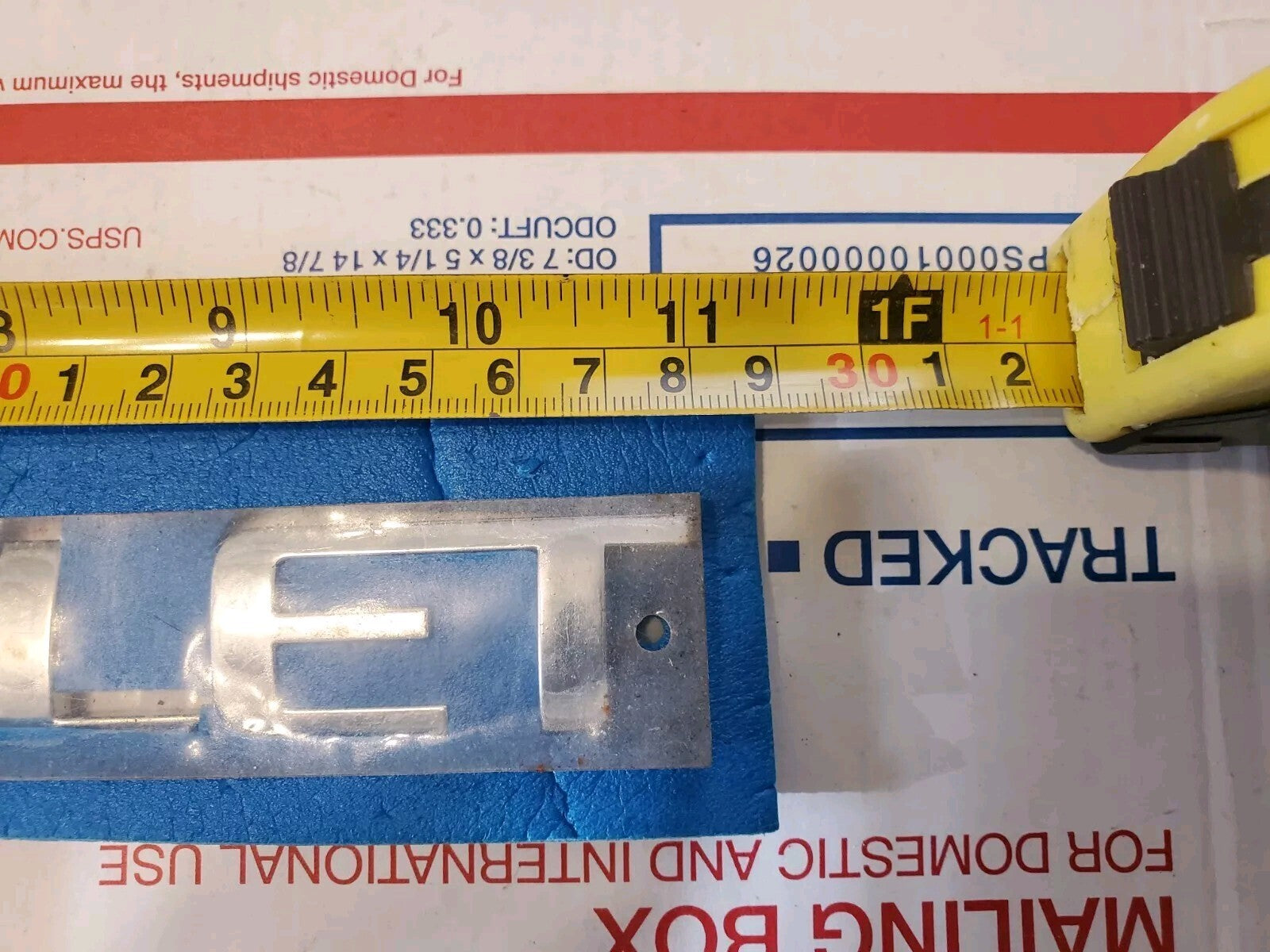 GM 11" Chrome Nameplate "CHEVROLET" OEM 3L8
