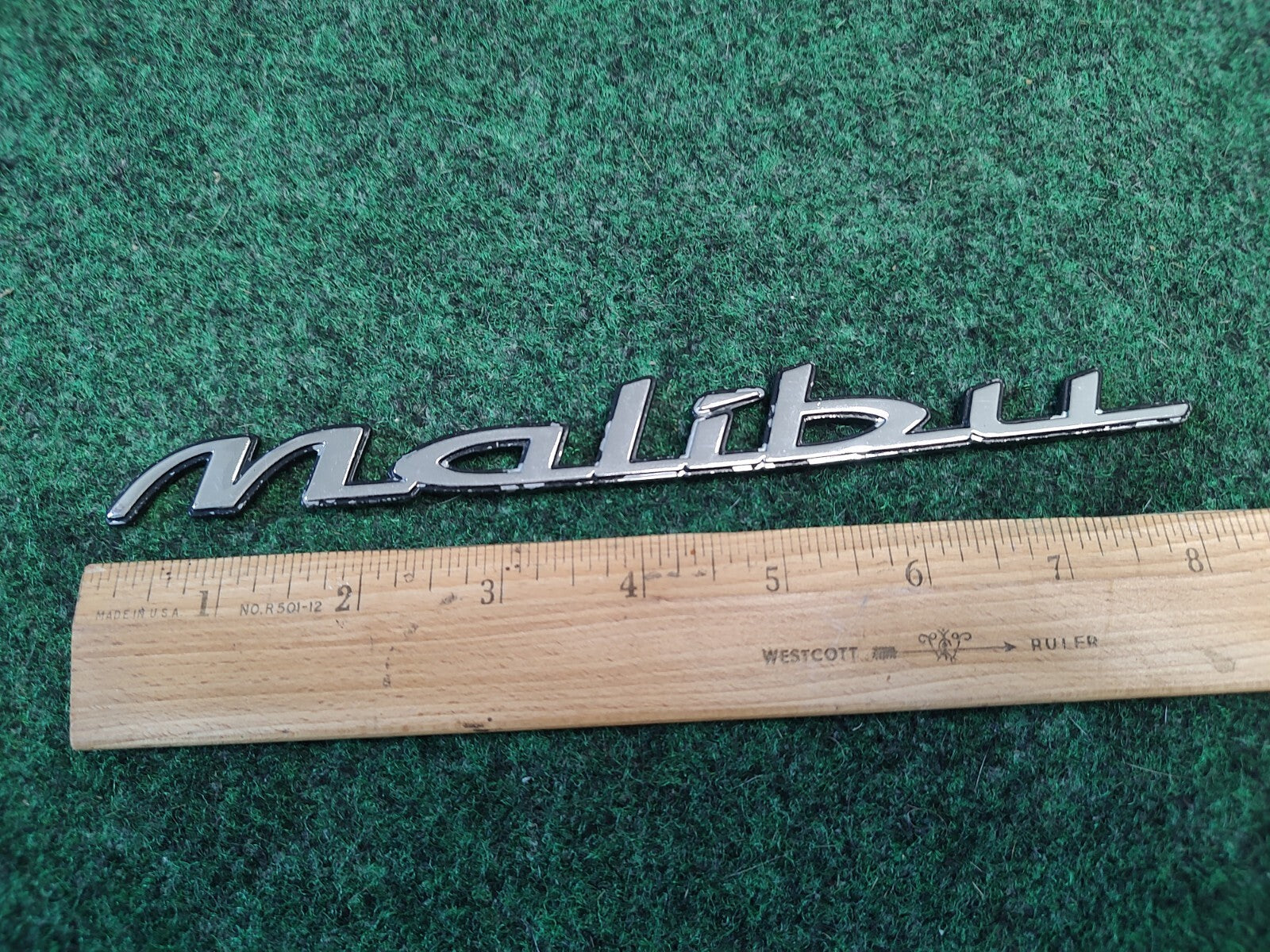 1997-2003 Chevy Malibu Chrome Rear Emblem Badge Logo Nameplate Name Plate 2S8