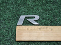 OEM "R" 3D Chrome Individual Letter Lettering Emblem Badge Logo Nameplate R 2S2