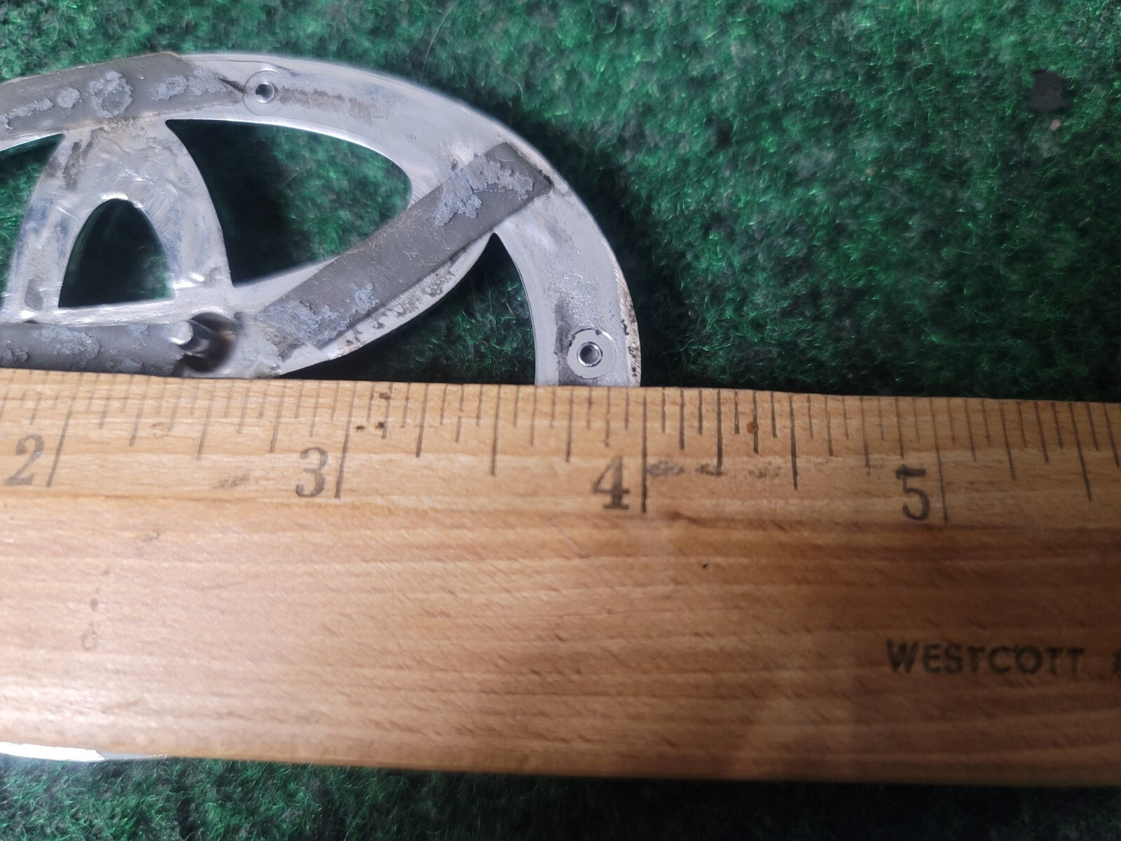 Toyota Chrome Emblem Logo Symbol Name Plate Unknown Model 4" 3S9