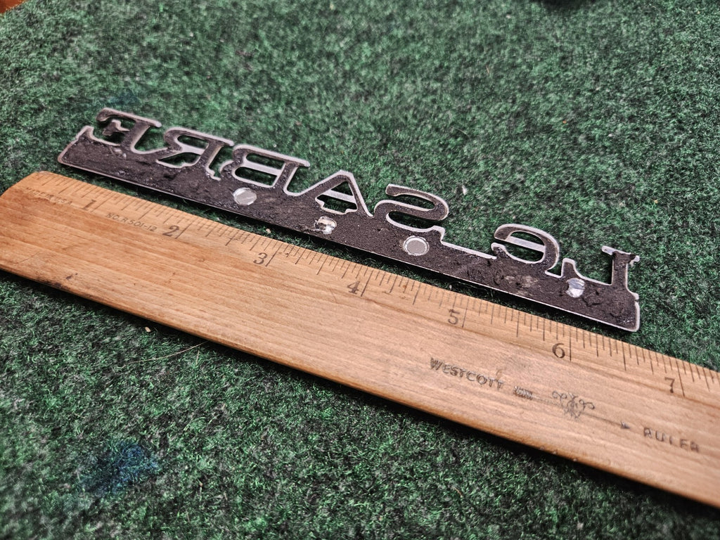 BUICK LESABRE CUSTOM - OEM EMBLEM BADGE SYMBOL LOGO NAME PLATE 6M9
