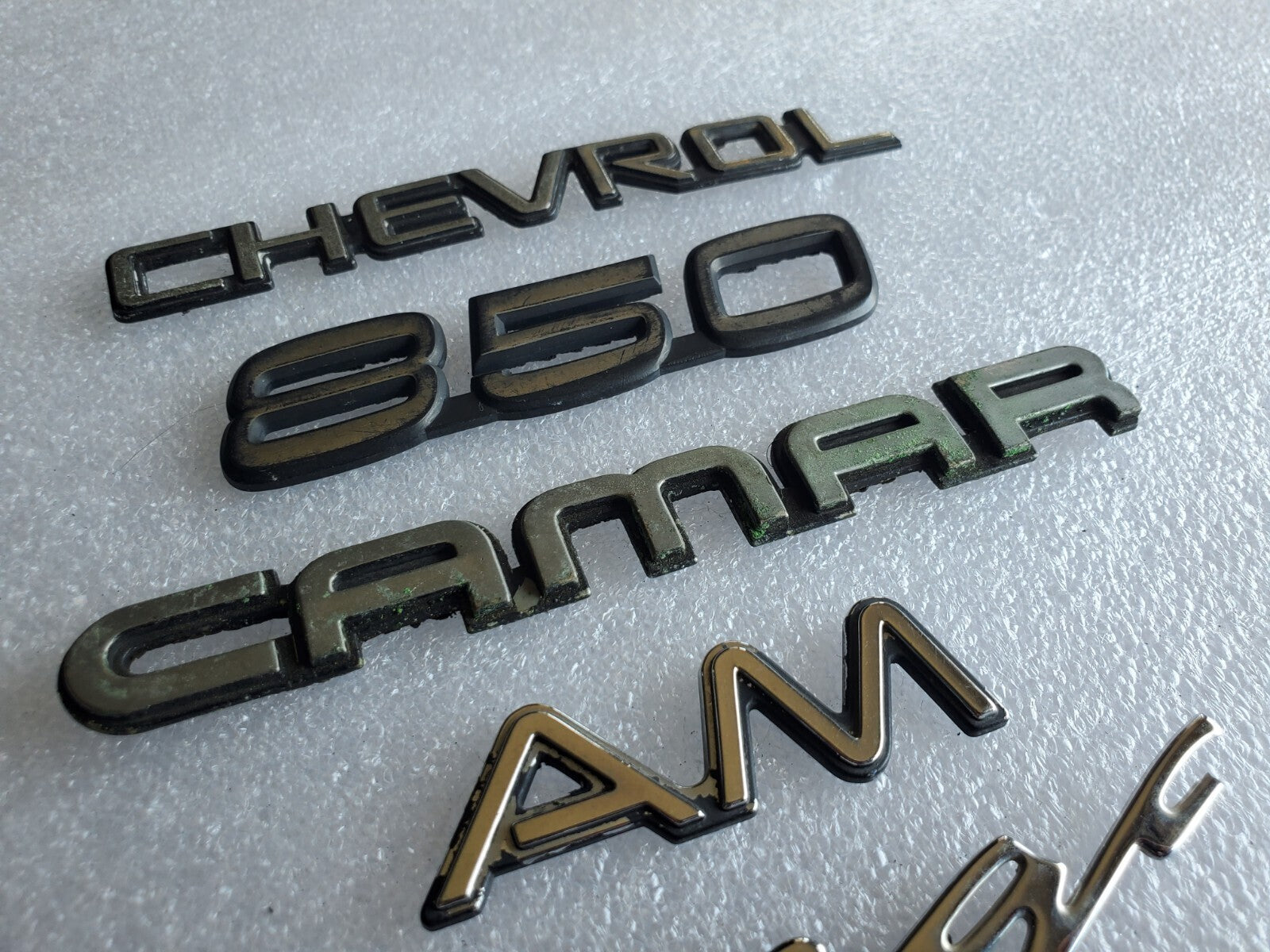 Misc Lot Of Emblwms Vintage Letters Logo OEM Mark VIII VOLVO Regal Camaro VNTG