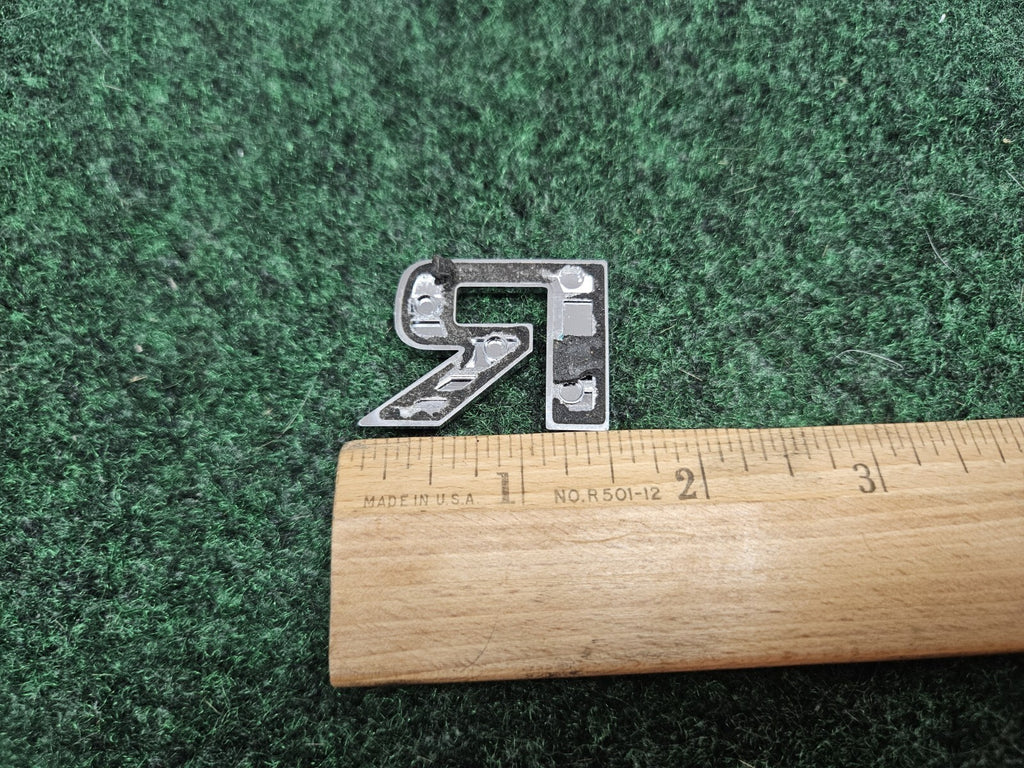 OEM "R" 3D Chrome Individual Letter Lettering Emblem Badge R Logo Nameplate 7S7