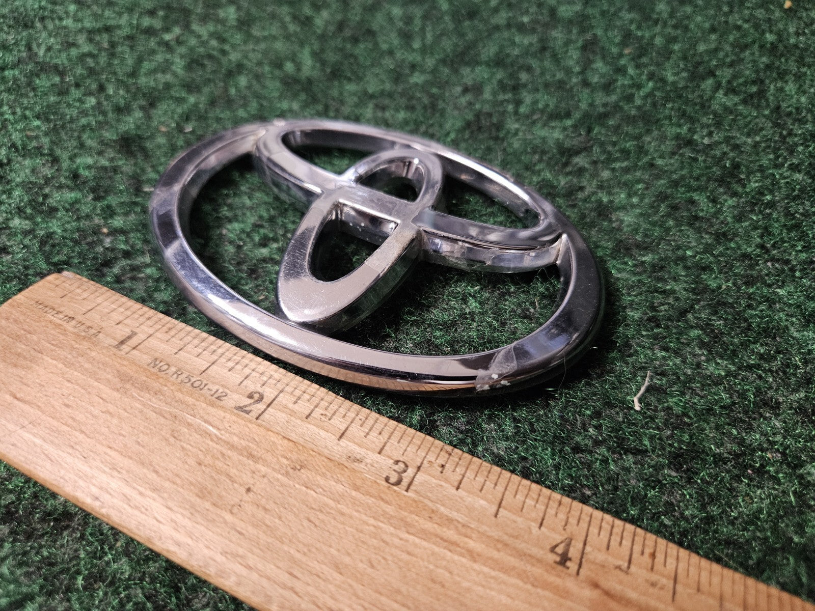 Toyota Chrome Emblem Logo Symbol Unknown Model ~4" 3M4