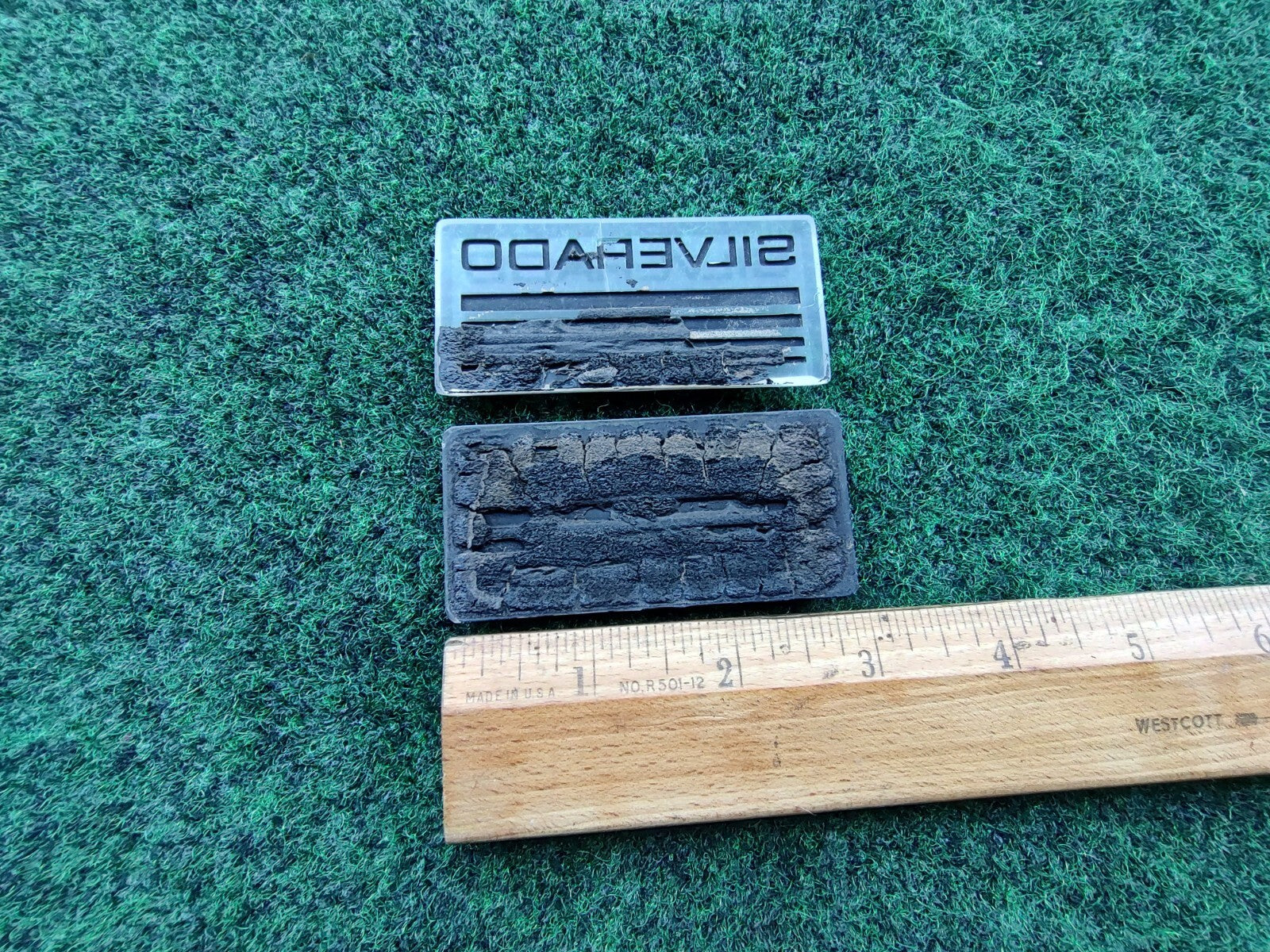 (2) 1990s Chevrolet SILVERADO Plastic Roof Panel Emblem OEM NAME PLATE Badge 5S3