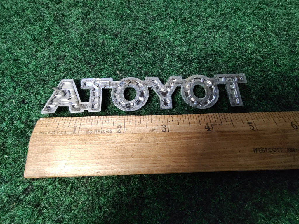 Toyota Luggage Compartment Door Name Plate Emblem 5.1" Genuine Oem 4S4