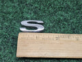 OEM "S" 3D Chrome Individual Letter Lettering S Emblem Badge Logo Nameplate 2S2
