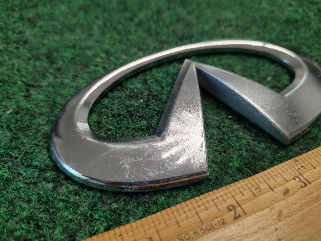 2007-2013 INFINITI G35 G37 SEDAN REAR EMBLEM LOGO BADGE CHROME SYMBOL OEM 4S8
