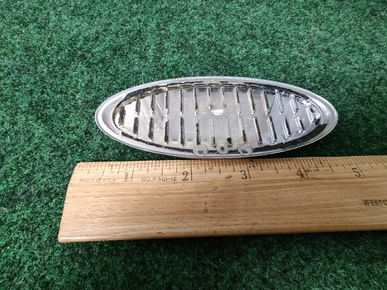 FORD Blue Chrome Exterior Car Emblem Badge Nameplate OEM YL84-7843500-AB 8L9