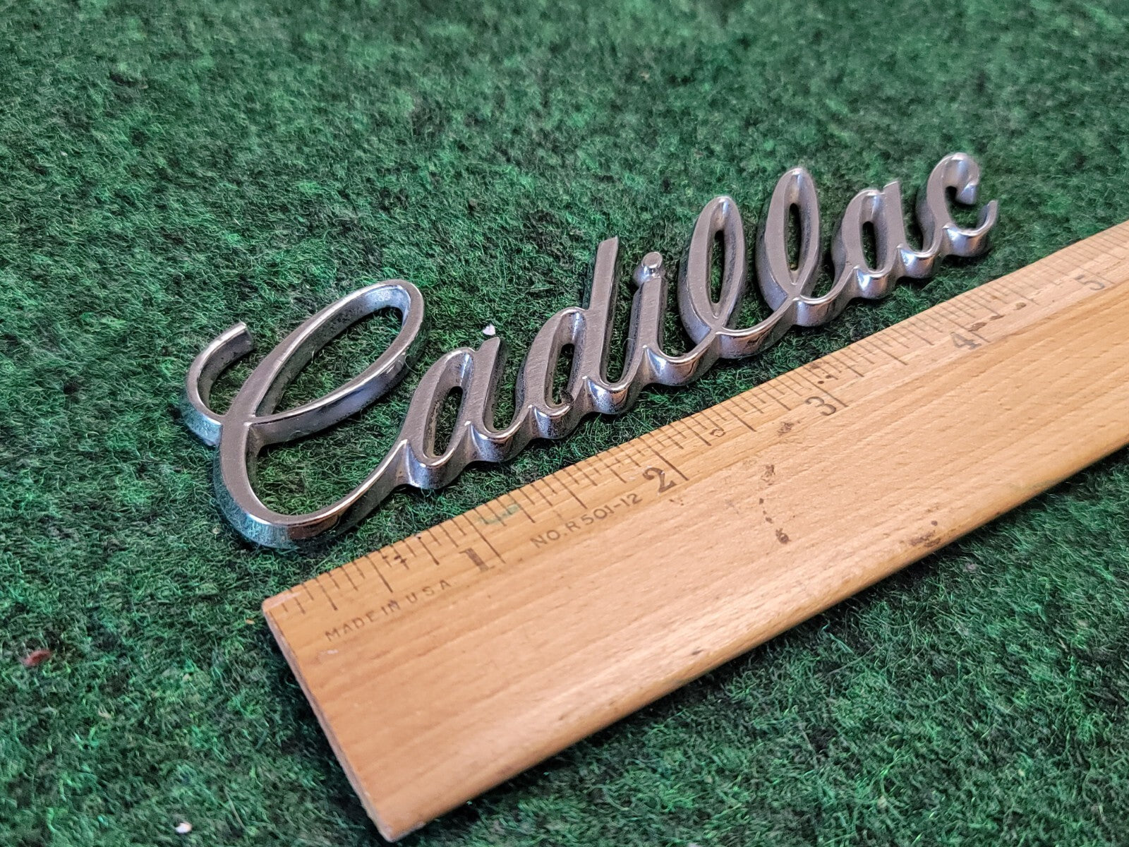 94 95 96 97 98 99 CADILLAC CHROME DEVILLE SEVILLE REAR TRUNK EMBLEM BADGE 1M6