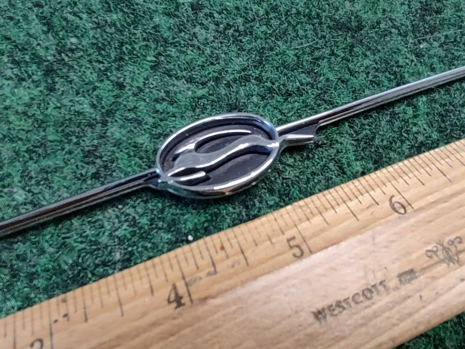 CHEVROLET IMPALA EMBLEM OEM SILVER BLACK CHROME GENUINE 4S4