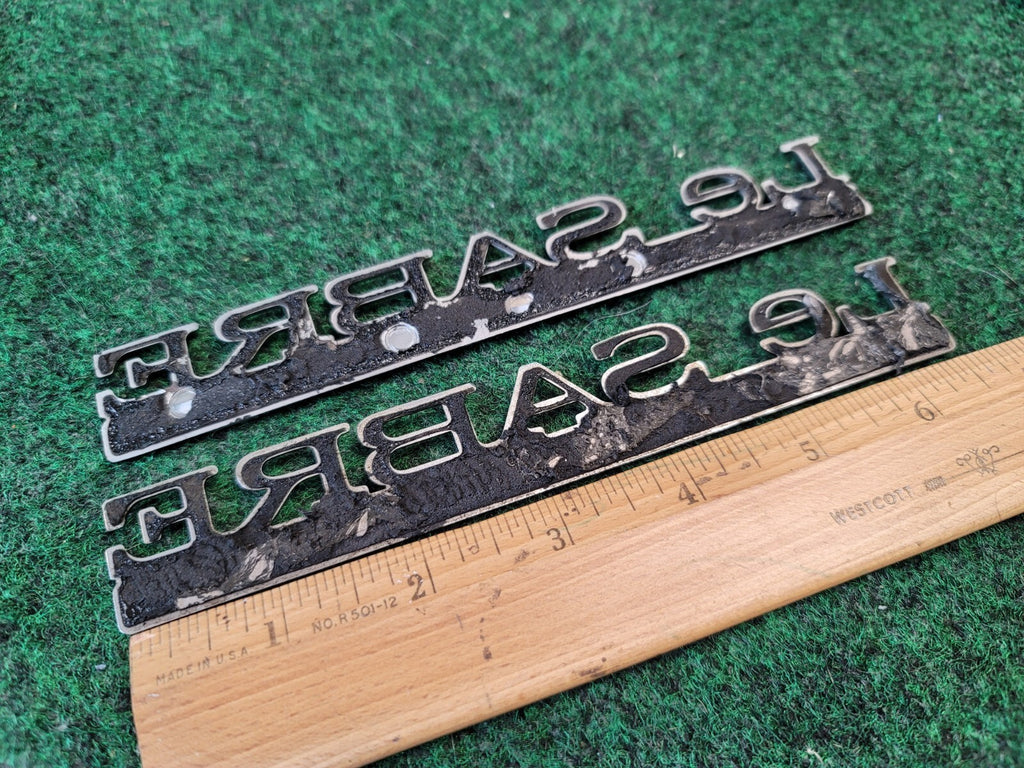 (2) 97-99 BUICK LESABRE LIMITED REAR LID SIDE EMBLEM LOGO BADGE SYMBOL OEM 1M4