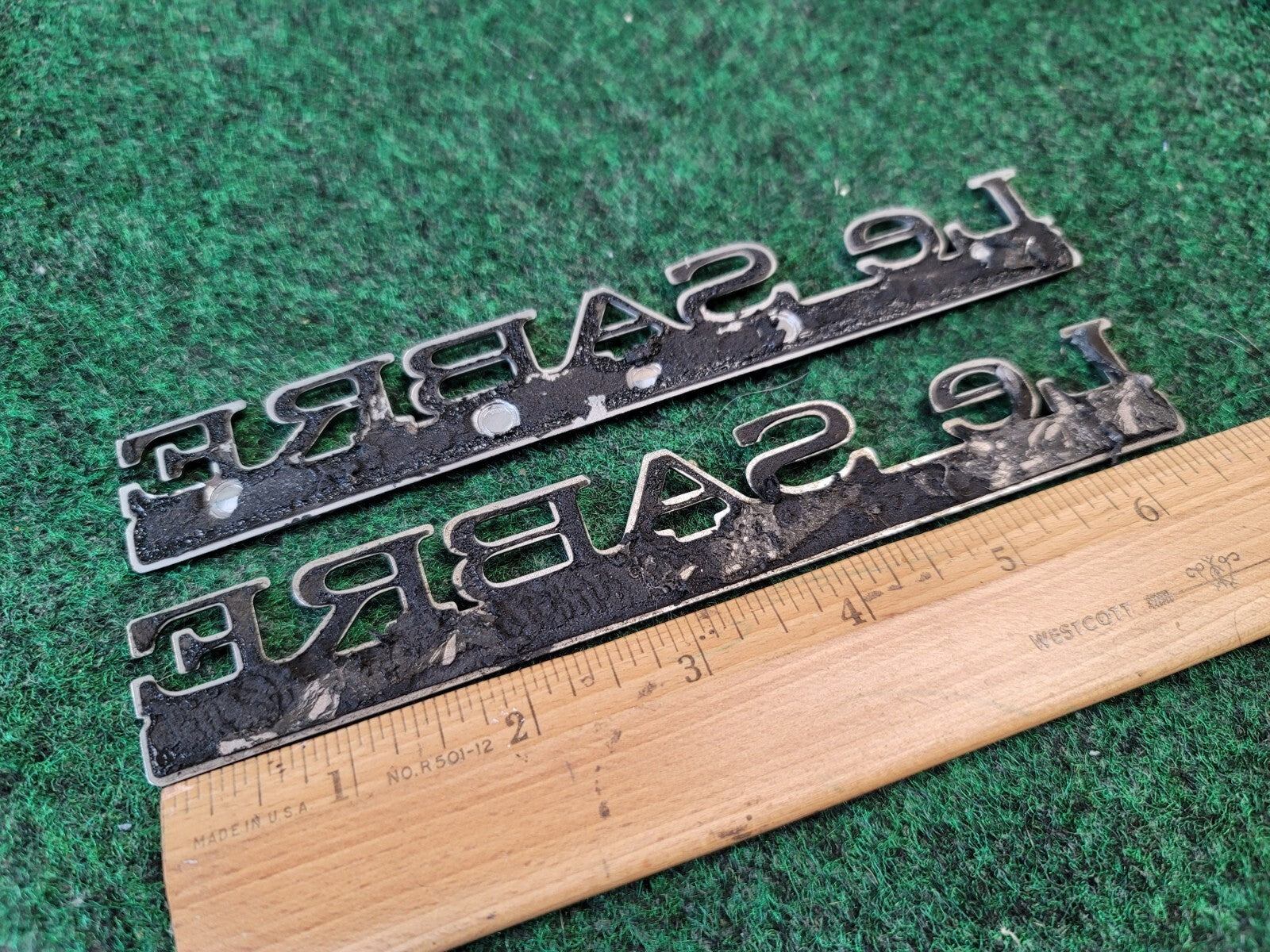 (2) 97-99 BUICK LESABRE LIMITED REAR LID SIDE EMBLEM LOGO BADGE SYMBOL OEM 1M4