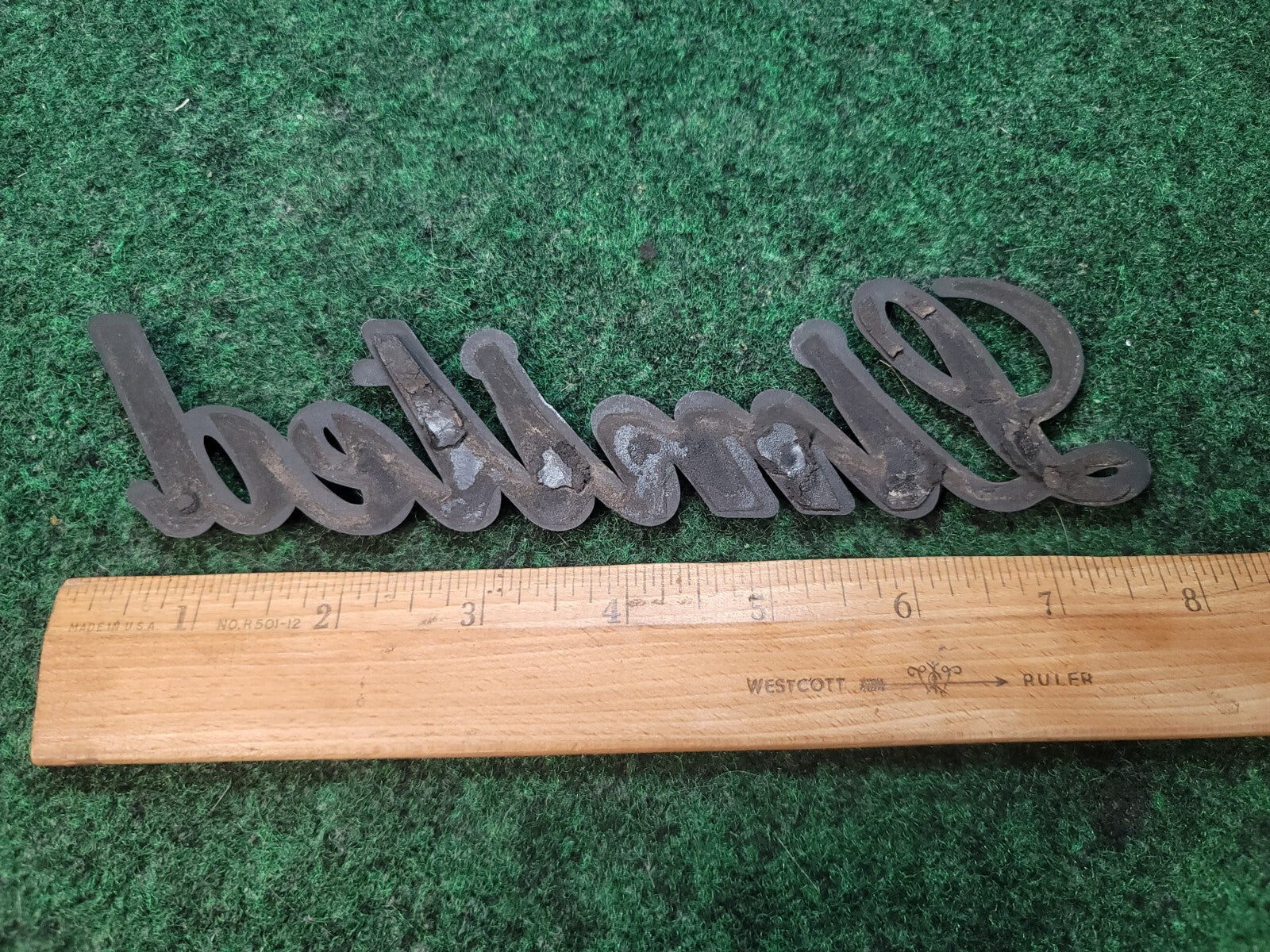 Vintage "LIMITED" Emblem Badge Nameplate Name Plate Badge Logo 3S9