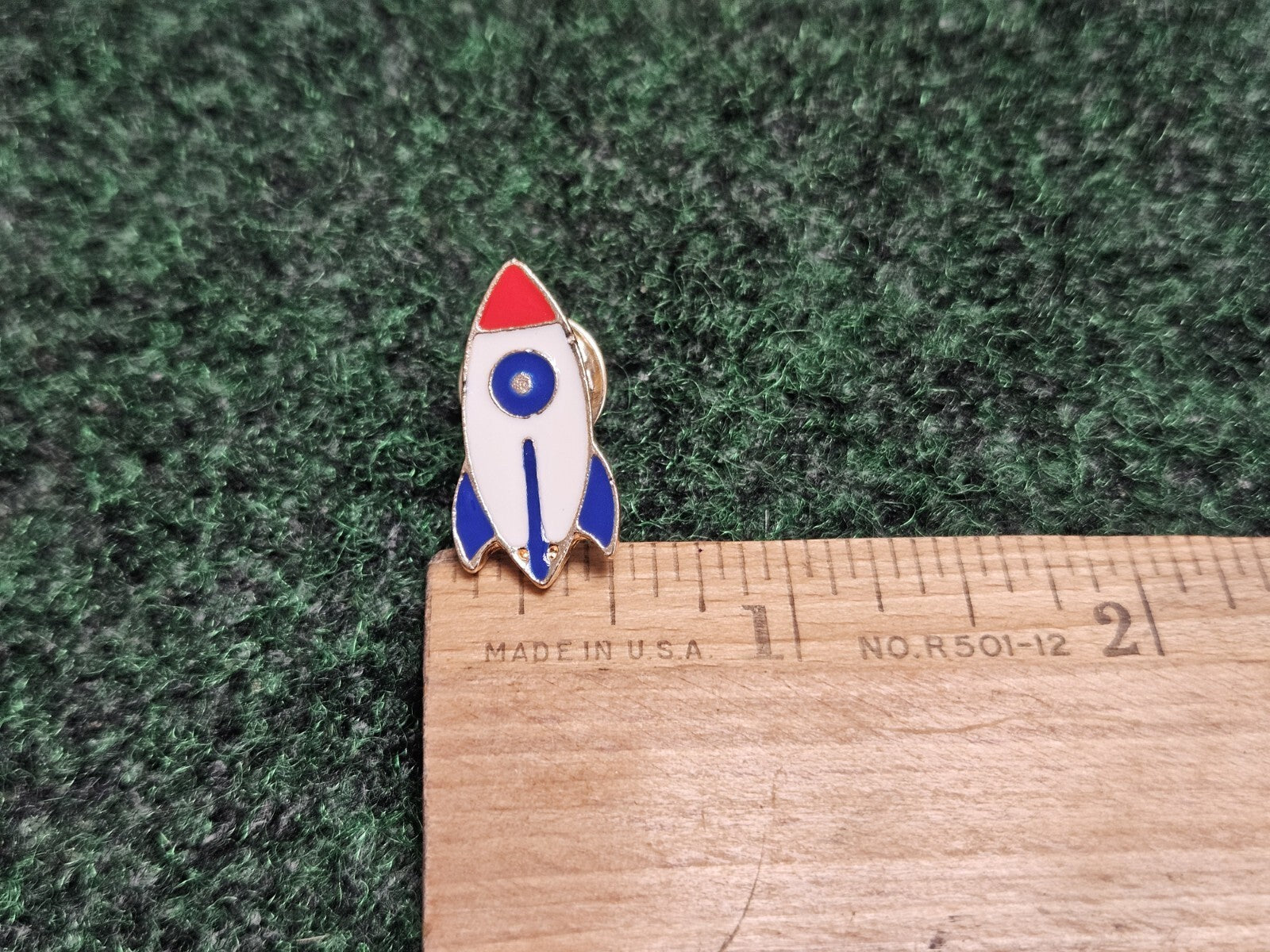 SPACE ROCKET LOGO PIN GREAT FOR ANY COLLECTION Lapel