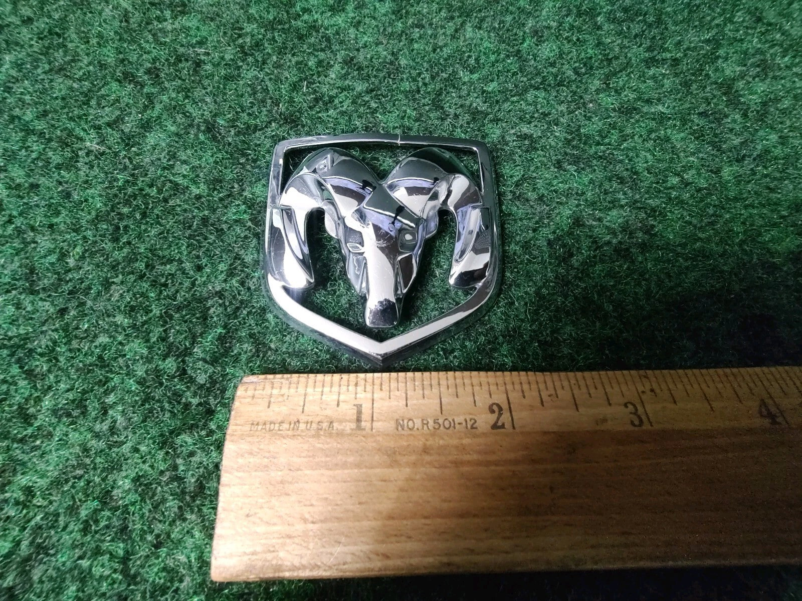 Dodge Front Grille Emblem Logo Badg OEM Name Plate Name See Measurements 4L8