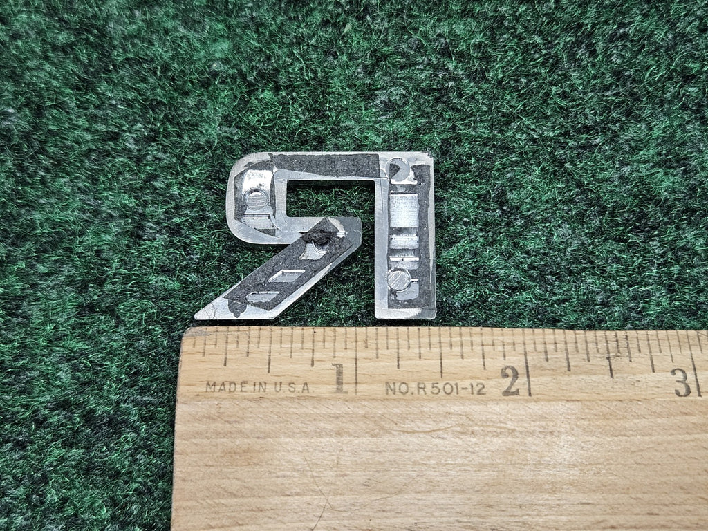 OEM "R" 3D Chrome Individual Letter Lettering Emblem Badge Logo Nameplate R 7S9
