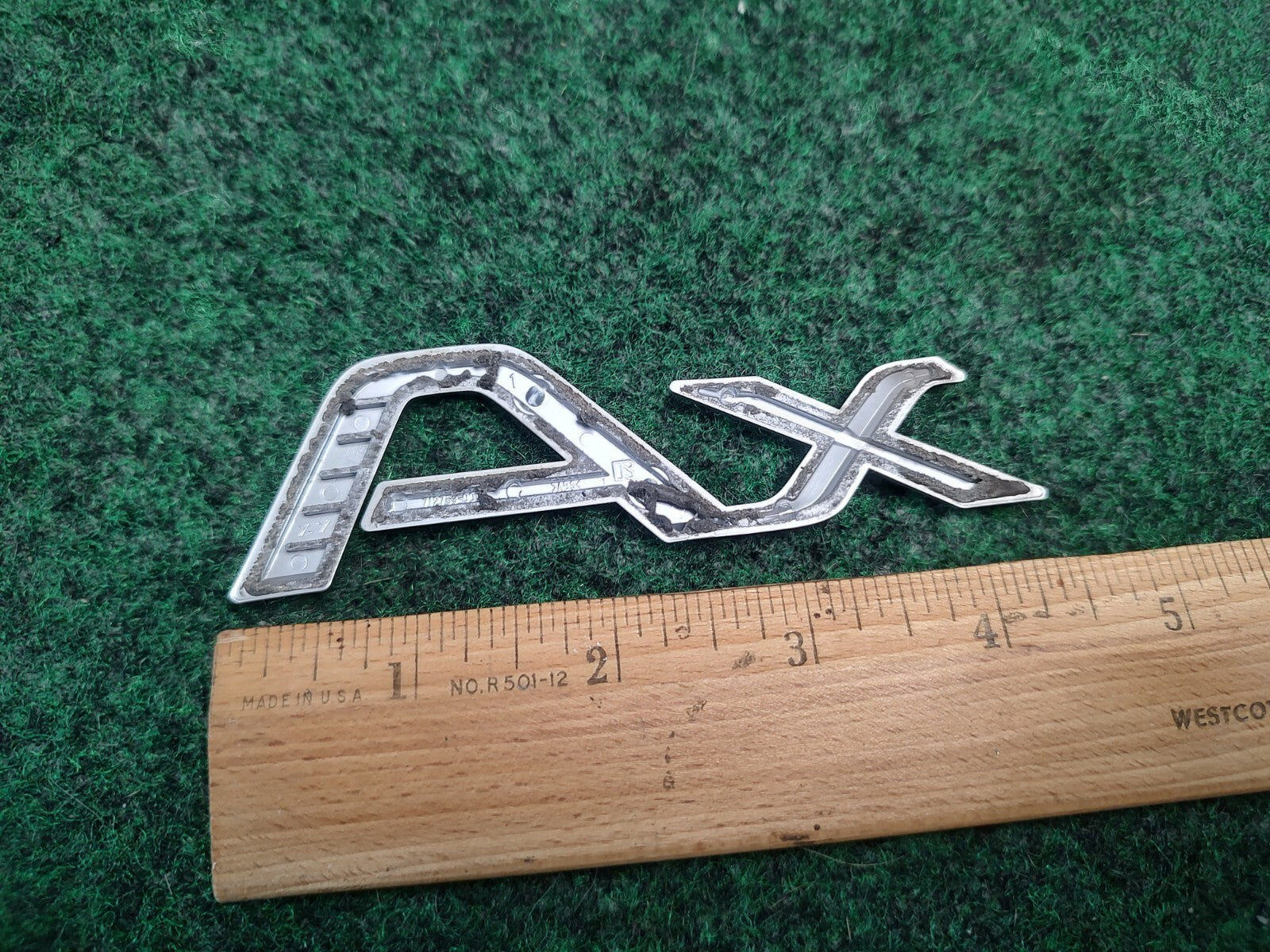 2004-2006 Scion xA Emblem Logo Badge Symbol Rear Tailgate Trunk Silver Gray 3S7