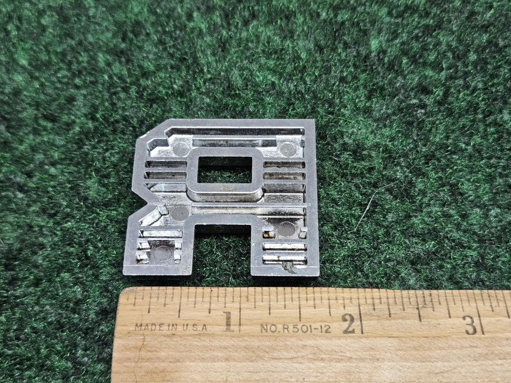 OEM "R" Chrome Individual Letter Lettering Emblem Badge Logo Nameplate 1.6"  7S6