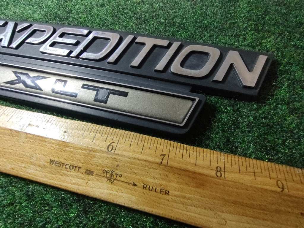 OEM Ford Expedition XLT Gold Emblem F75B-16B114-AB Logo Nameplate Decal 6S8