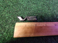 Pontiac OEM V6 Chrome Black Plastic Emblem Badge Logo Nameplate Name Plate 6S4