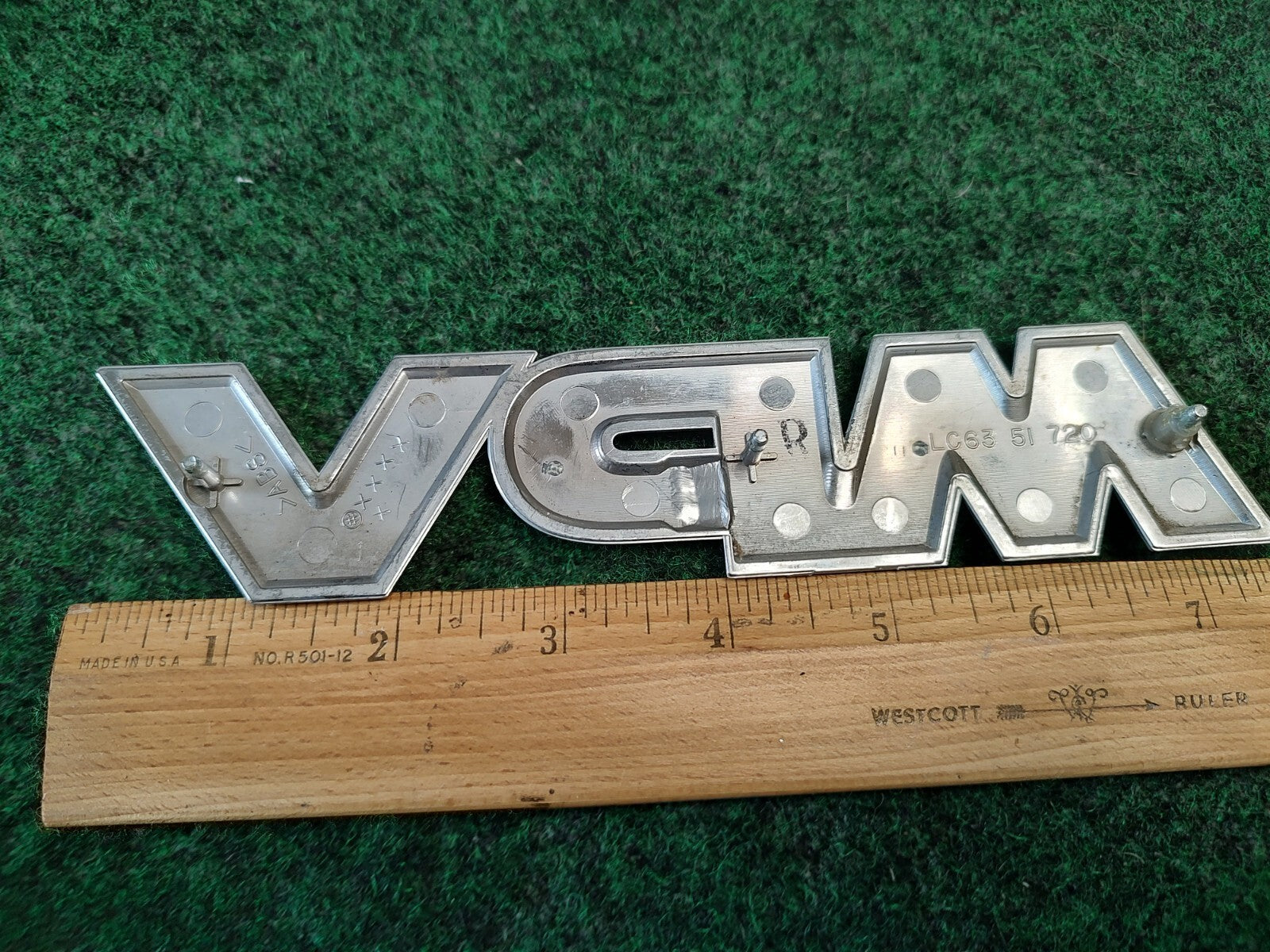 2000-2006 Mazda 'MPV' Rear Trunk Liftgate Chrome Emblem OEM LC63-51-720 4S7
