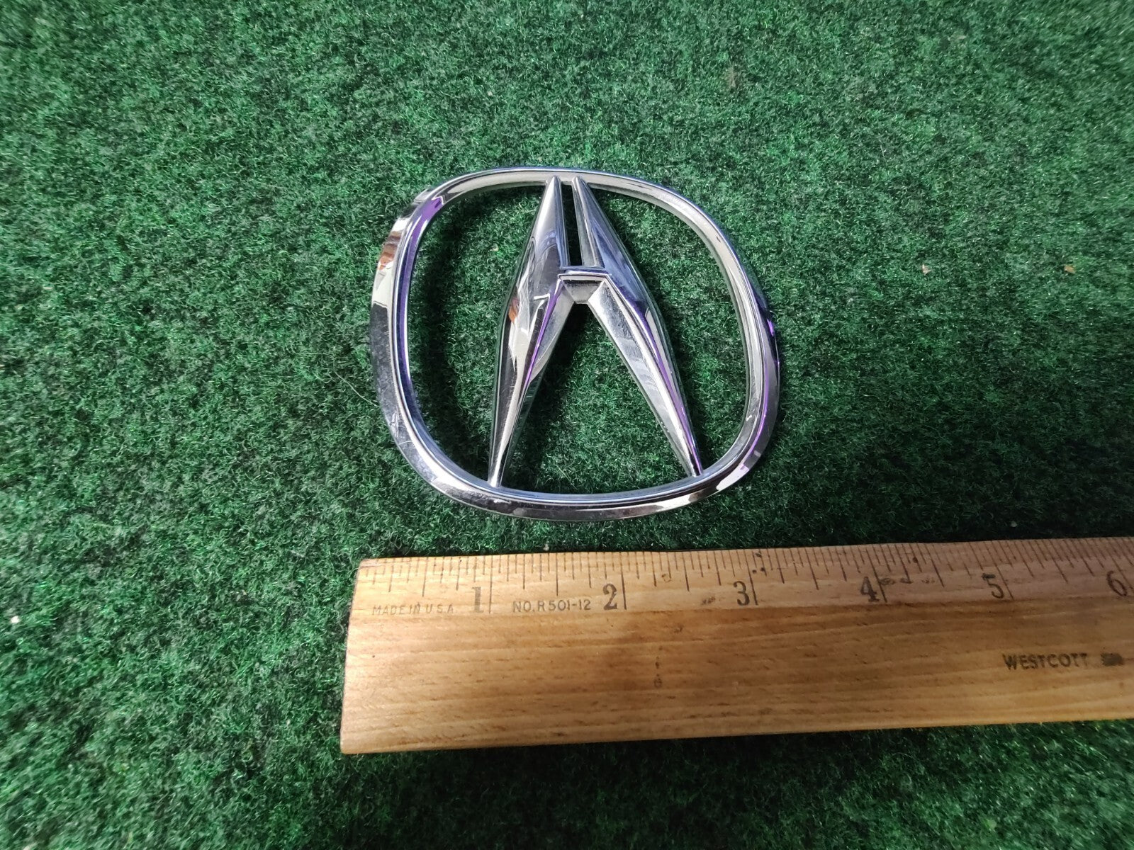 2007-2013 ACURA REAR GATE EMBLEM BADGE Logo 75701-STX-A100 CHROME 6S1