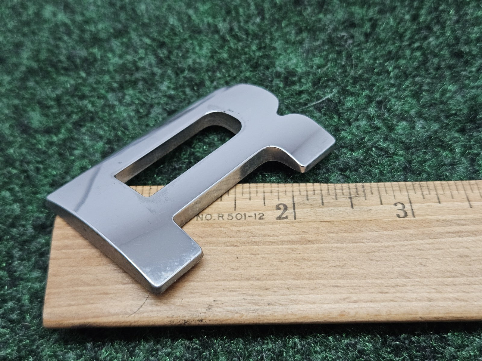 OEM "R" Chrome Individual Letter Lettering Emblem Badge Logo 2.25" Nameplate 7S6