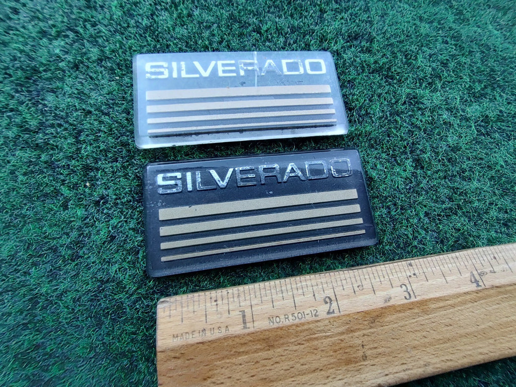 (2) 1990s Chevrolet SILVERADO Plastic Roof Panel Emblem OEM NAME PLATE Badge 5S3