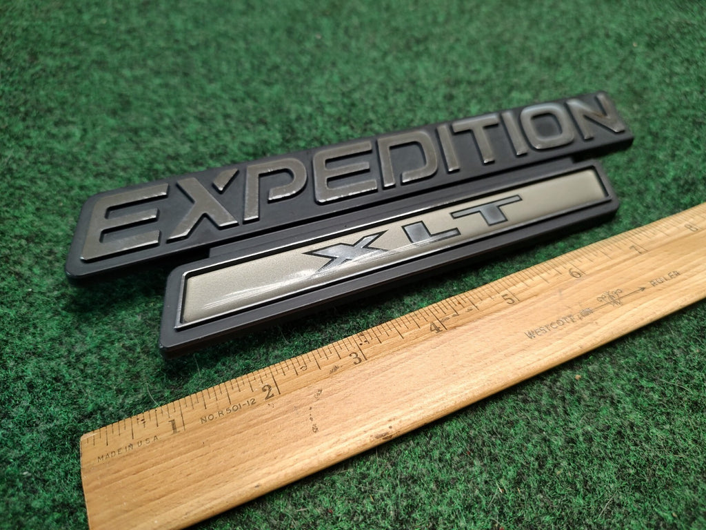 OEM Ford Expedition XLT Gold Emblem F75B-16B114-AB Logo Nameplate Decal 2S3