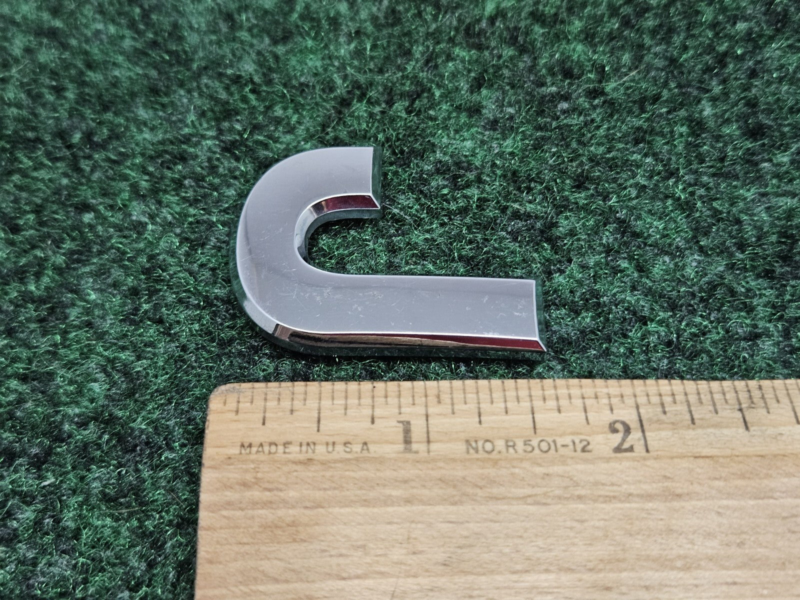 Jeep OEM "J" Chrome Hood Hatch Individual Letter Emblem Badge Logo Nameplate 7S6