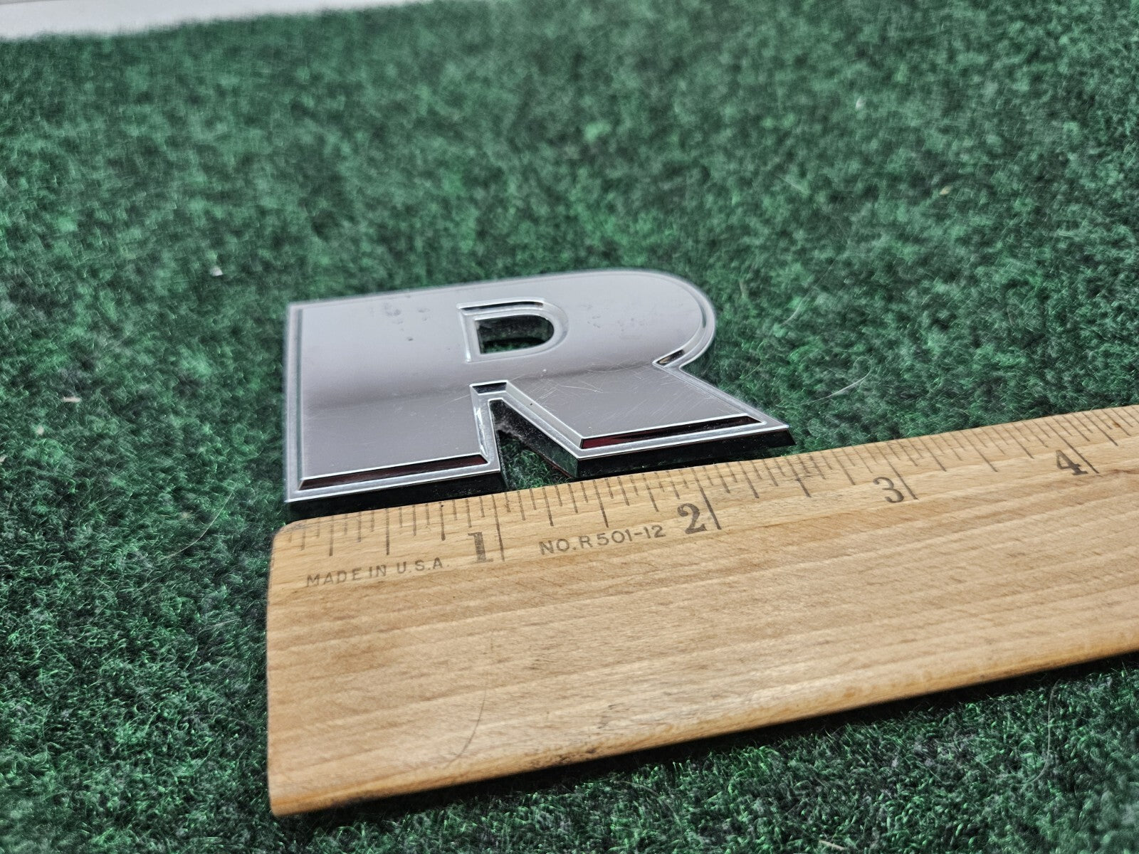 OEM "R" Chrome Dodge Individual Letter Lettering Emblem Badge Logo Nameplate 7S7