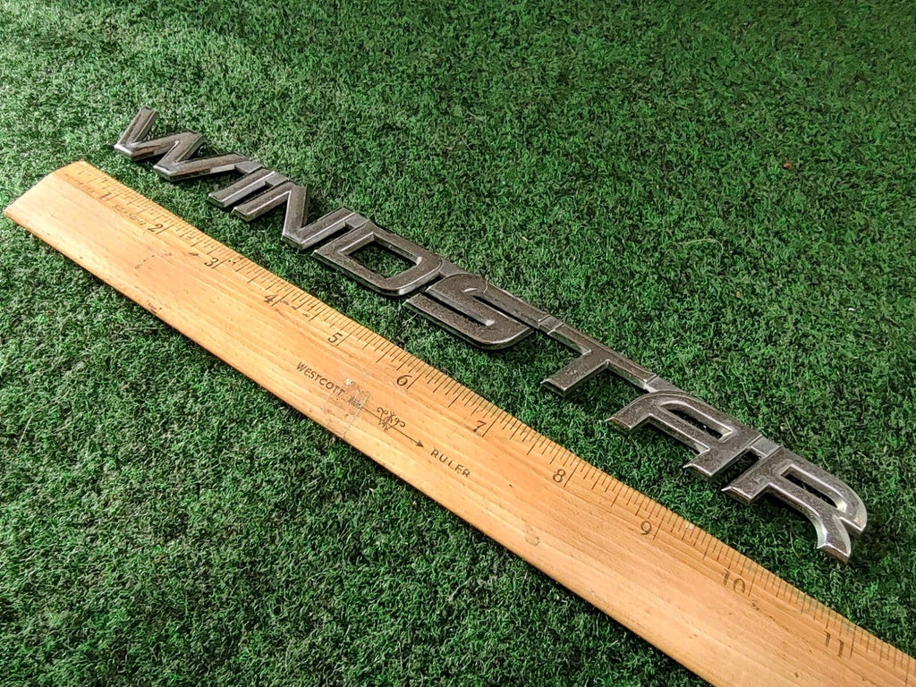 99 00 01 02 03 FORD WINDSTAR REAR CHROME EMBLEM LOGO BADGE SYMBOL USED OEM 1S1
