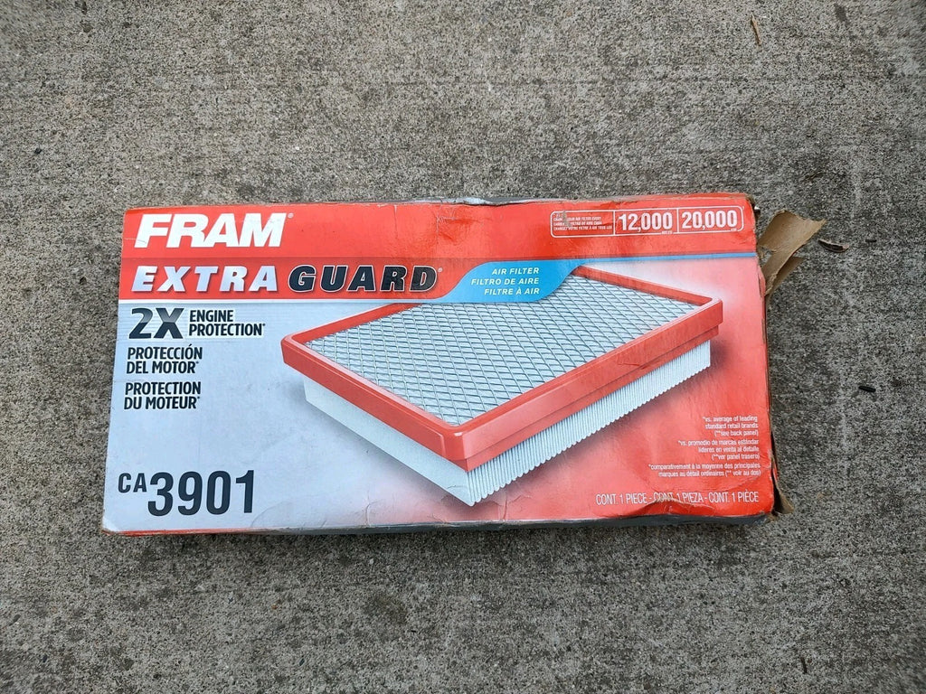 FRAM Extra Guard Air Filter CA3901 - 12,000 Miles, 2X Engine Protection JT3