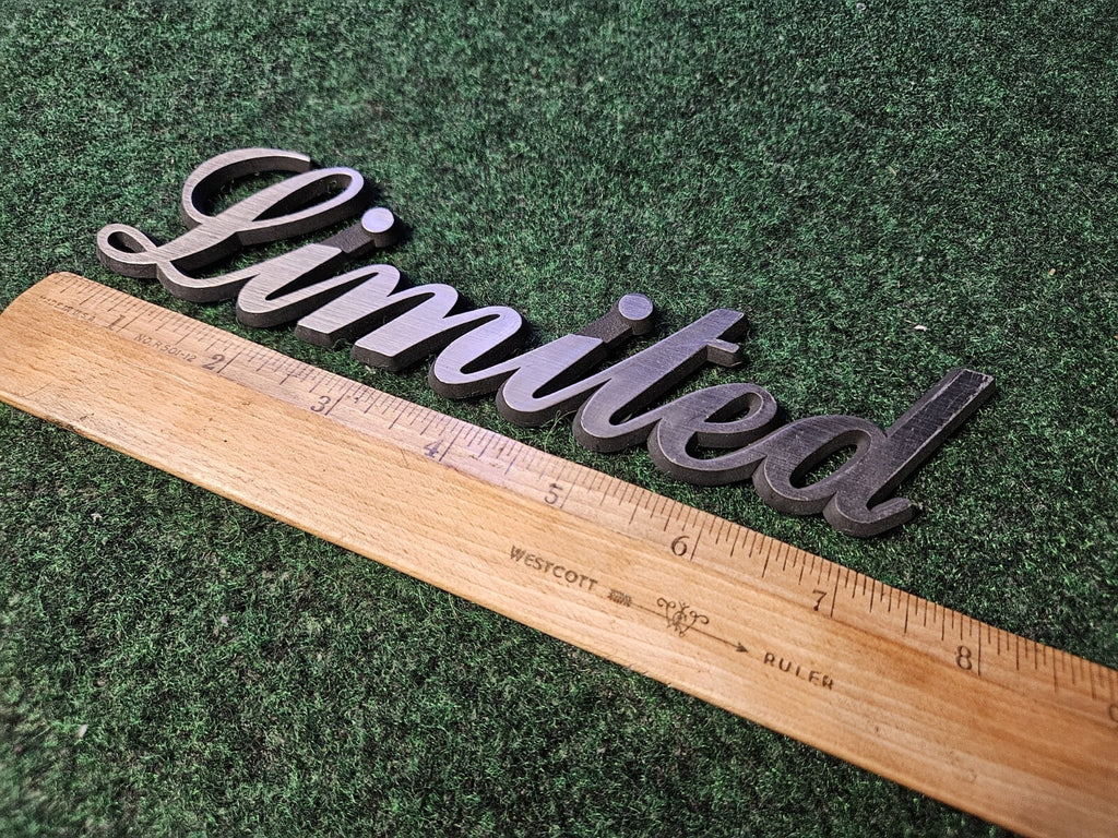 Vintage "LIMITED" Emblem Badge Nameplate Name Plate Badge Logo 5M2