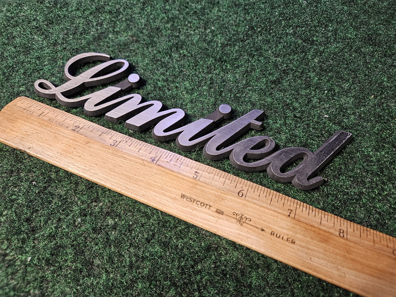 Vintage "LIMITED" Emblem Badge Nameplate Name Plate Badge Logo 5M2