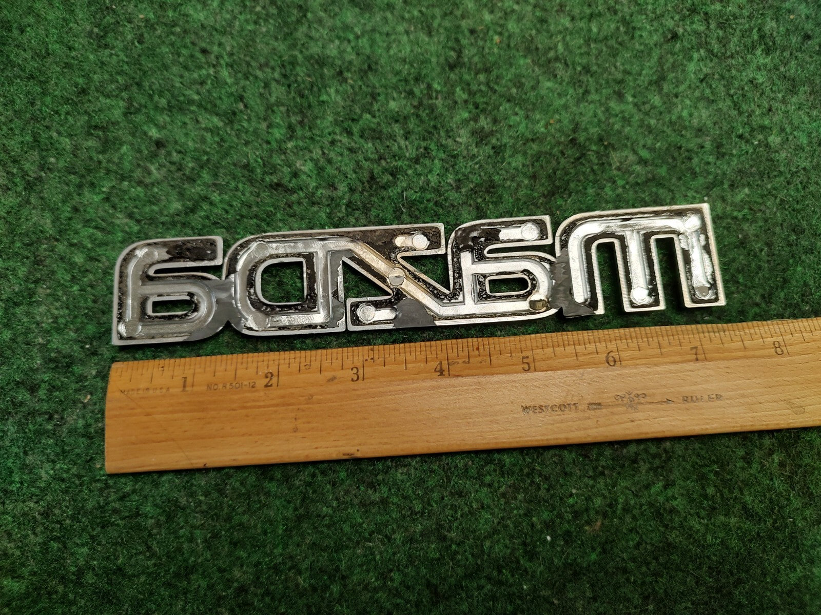 Mazda OEM Chrome Emblem Badge Logo Nameplate Name Plate ~7.25 Inches 4S4
