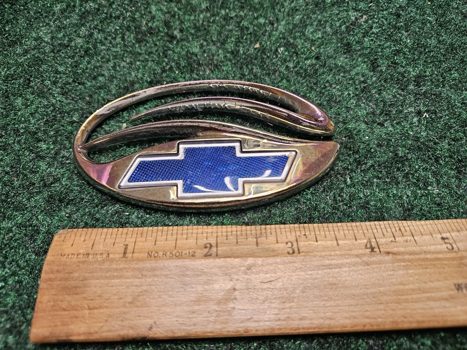 Chevrolet Malibu Chrome Blue Trunk Lid Emblem Badge OEM Logo Nameplate 5M3