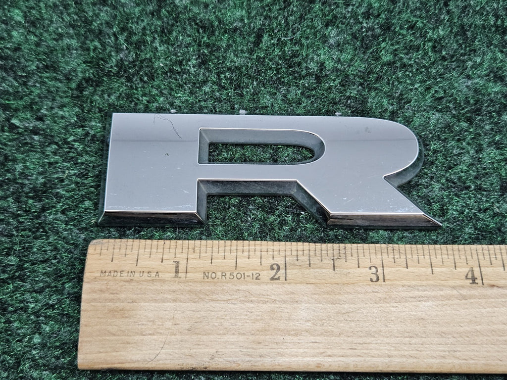 OEM "R" Chrome Individual Letter Lettering Emblem Badge Logo Nameplate 7S9