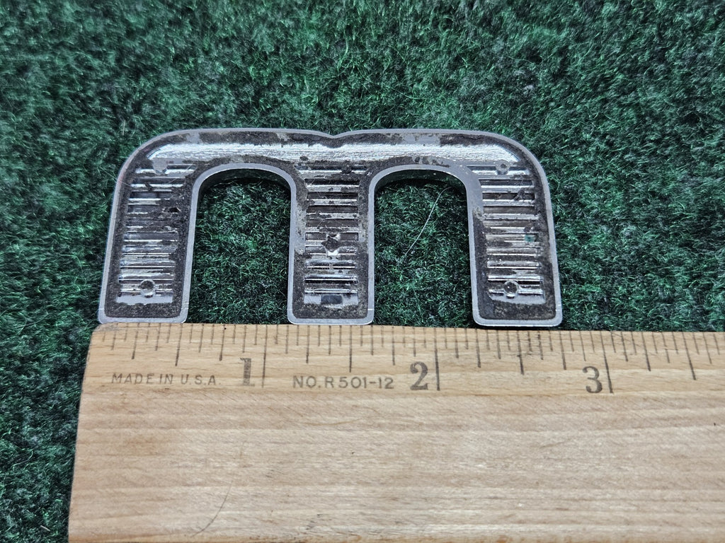 OEM "M" Chrome Individual Letter Emblem Badge Logo Nameplate 7S6