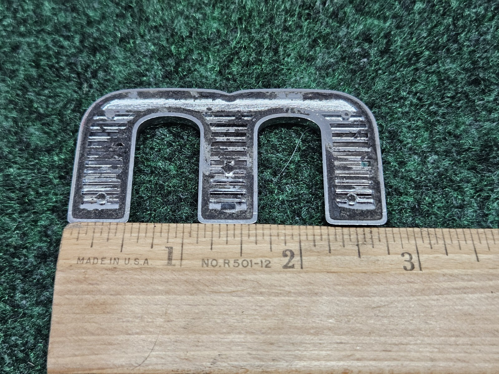 OEM "M" Chrome Individual Letter Emblem Badge Logo Nameplate 7S6