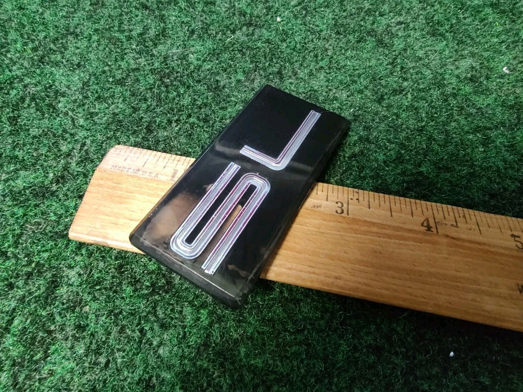 GMC CHEVROLET SL EMBLEM LOGO BADGE SYMBOL SIGN Vintage BLACK OEM USED 3S1