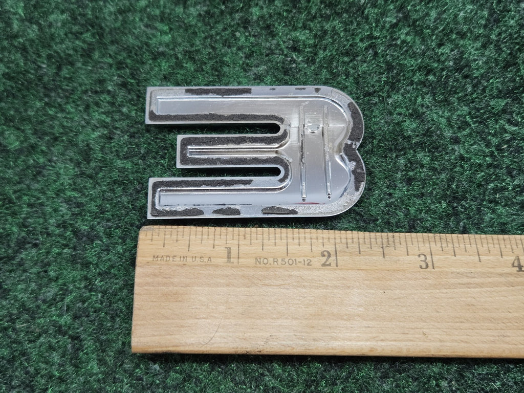 OEM 3D "3" Chrome Individual Number Lettering Emblem Badge Logo Nameplate 2S6