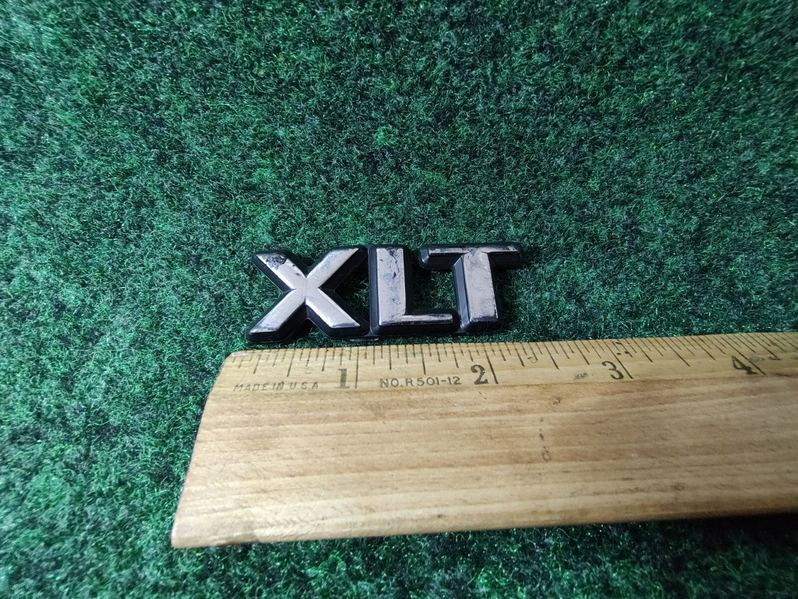 Ford Truck XLT Rear Name Plate Badge Emblem Badge Vintage 6S8