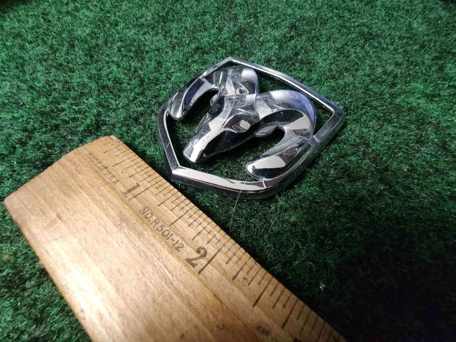 Dodge Front Grille Emblem Logo Badg OEM Name Plate Name See Measurements 7S2