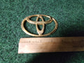 Toyota Chrome Emblem Logo Symbol Name Plate Gold See Measurements 4" 1S2