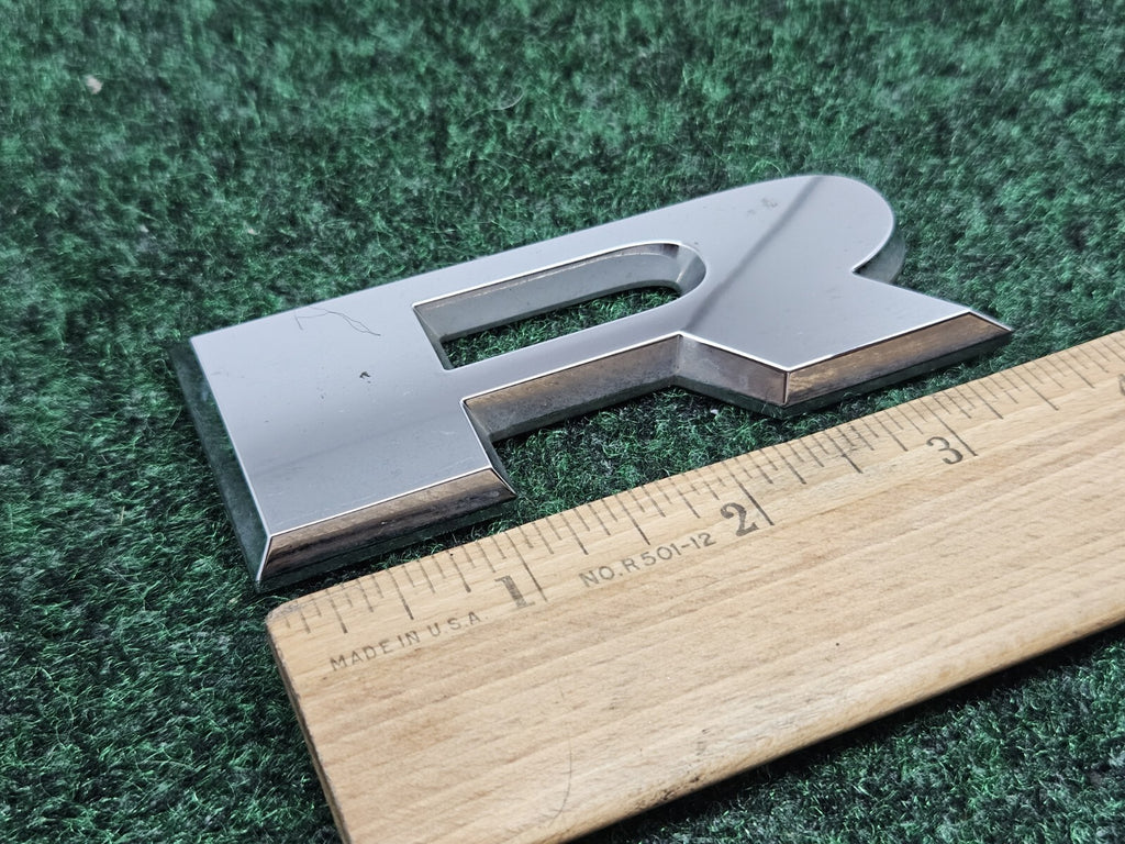 OEM "R" Chrome Individual Letter Lettering Emblem Badge Logo Nameplate 7S9
