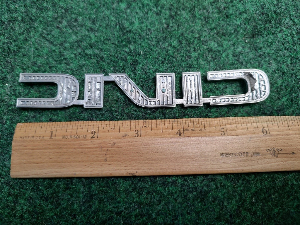 01 02 03 04 05 HONDA CIVIC COUPE SEDAN REAR LID EMBLEM LOGO BADGE SIGN OEM 1S6