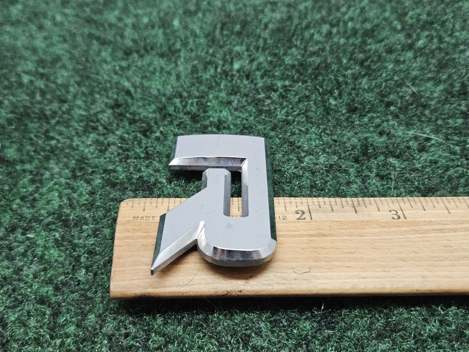 OEM "R" Chrome Hood Hatch Individual Letter Emblem Badge Logo Nameplate 2.5" 7S6