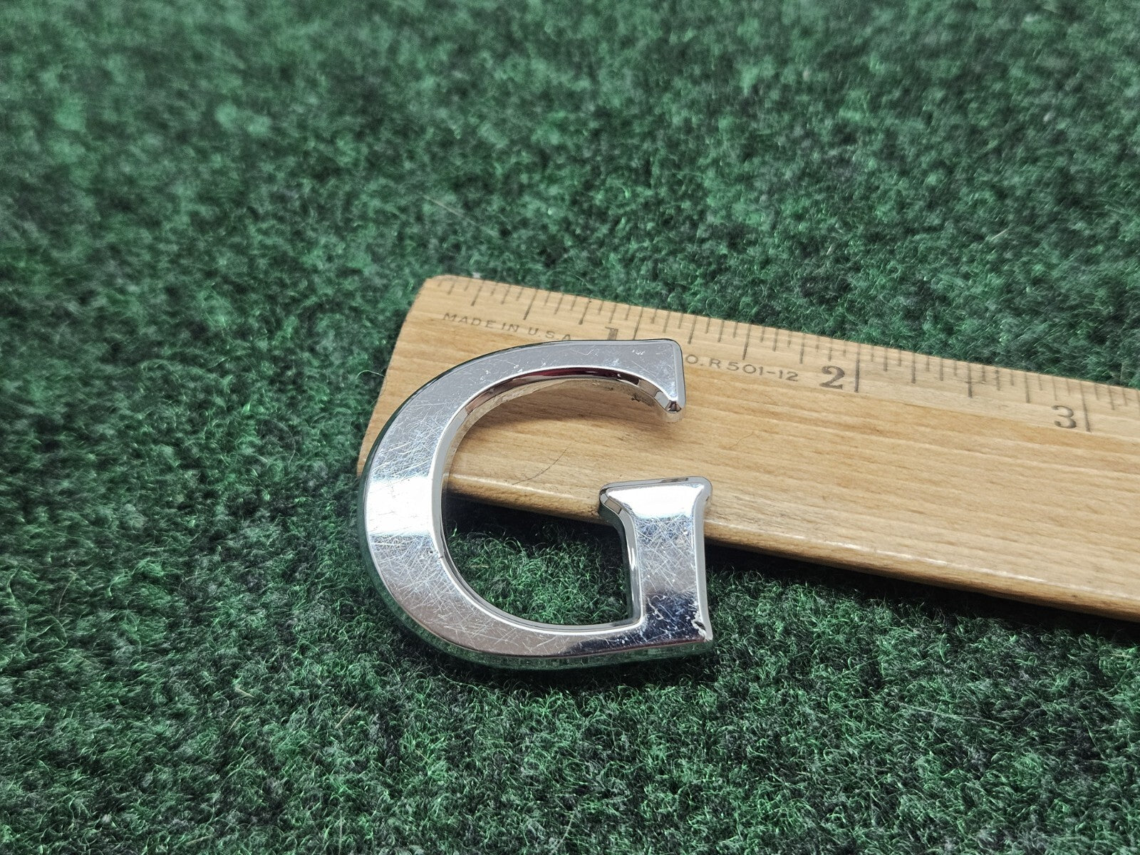 OEM "G" Chrome Individual Letter Lettering Emblem Badge Logo Nameplate 3D 7S7